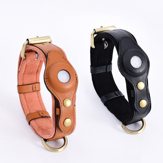 Premium Leather AirTag Collar